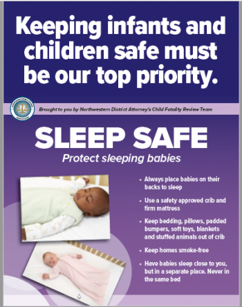 This is an image of the infant sleep safe brochure