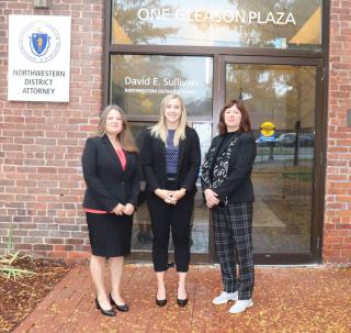 Consumer Protection Unit Director Anita Wilson, and Northwestern DA staff members Rachel Senecal and Joanne O'Donoghue 