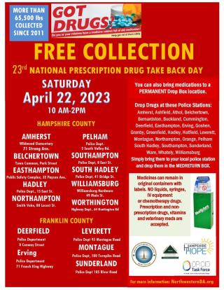 15 local communities will take part in the drug take back day
