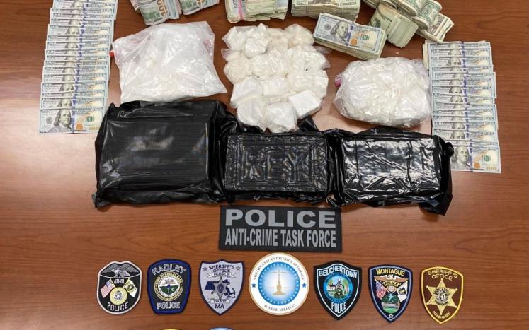 Items seized and police agencies involved in 7-month long cocaine trafficking investigation
